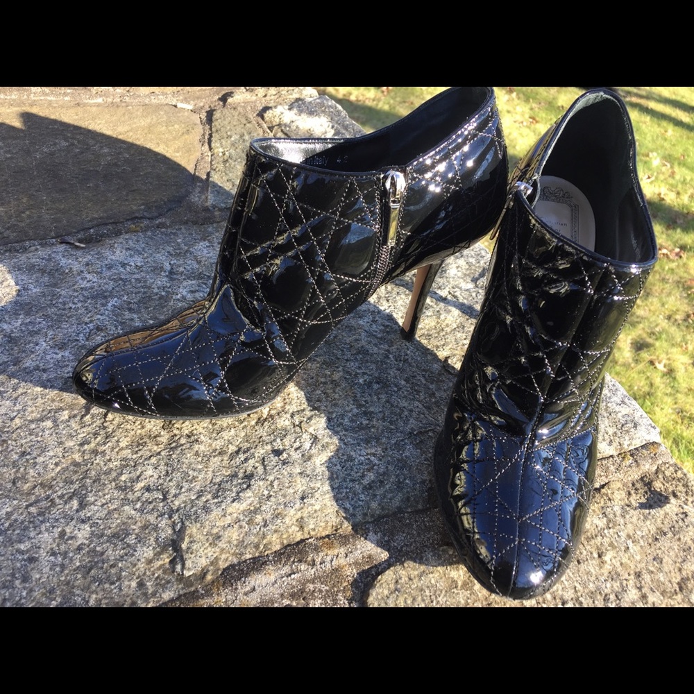 Dior black patent quilted bootie - Picture 2 of 5